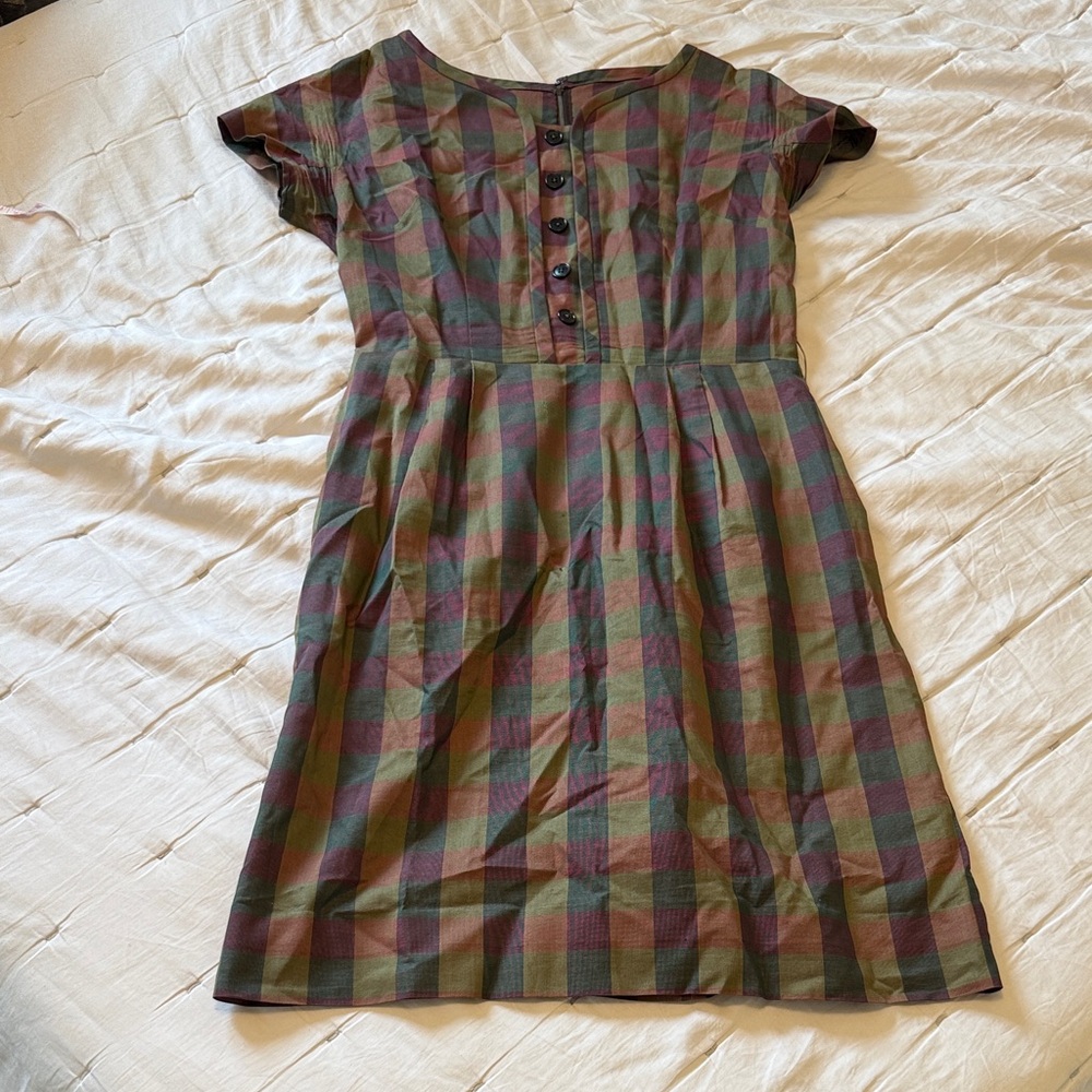 Milton Lippman vintage Plaid Button-Up Dress